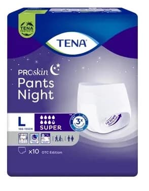 Tena Pants ProSkin Pants Super Night L, 10 Stück - Langfristig!
