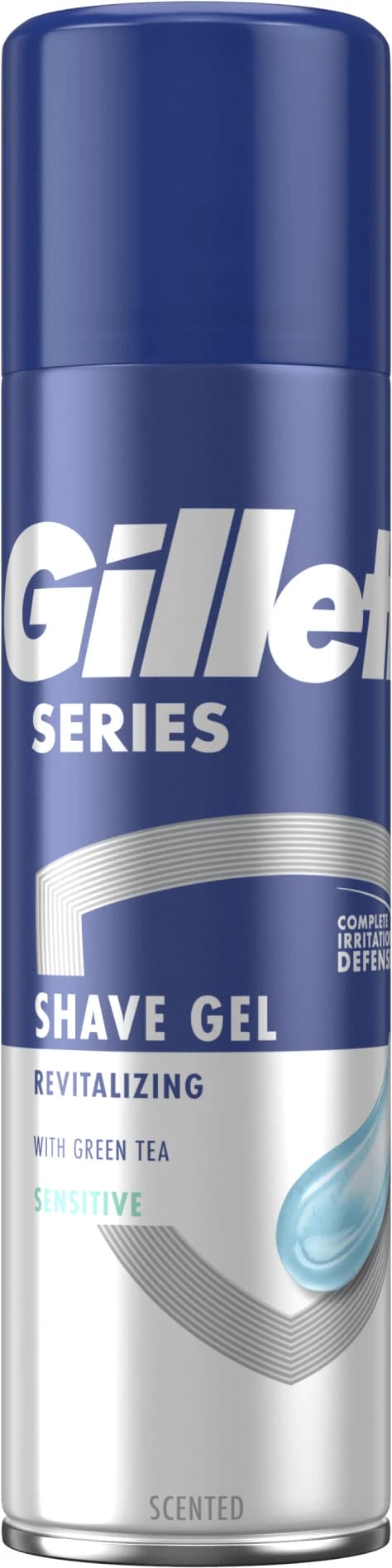 Gillette Series Revitalisierendes Rasiergel für Männer mit grünem Tee 200 ml