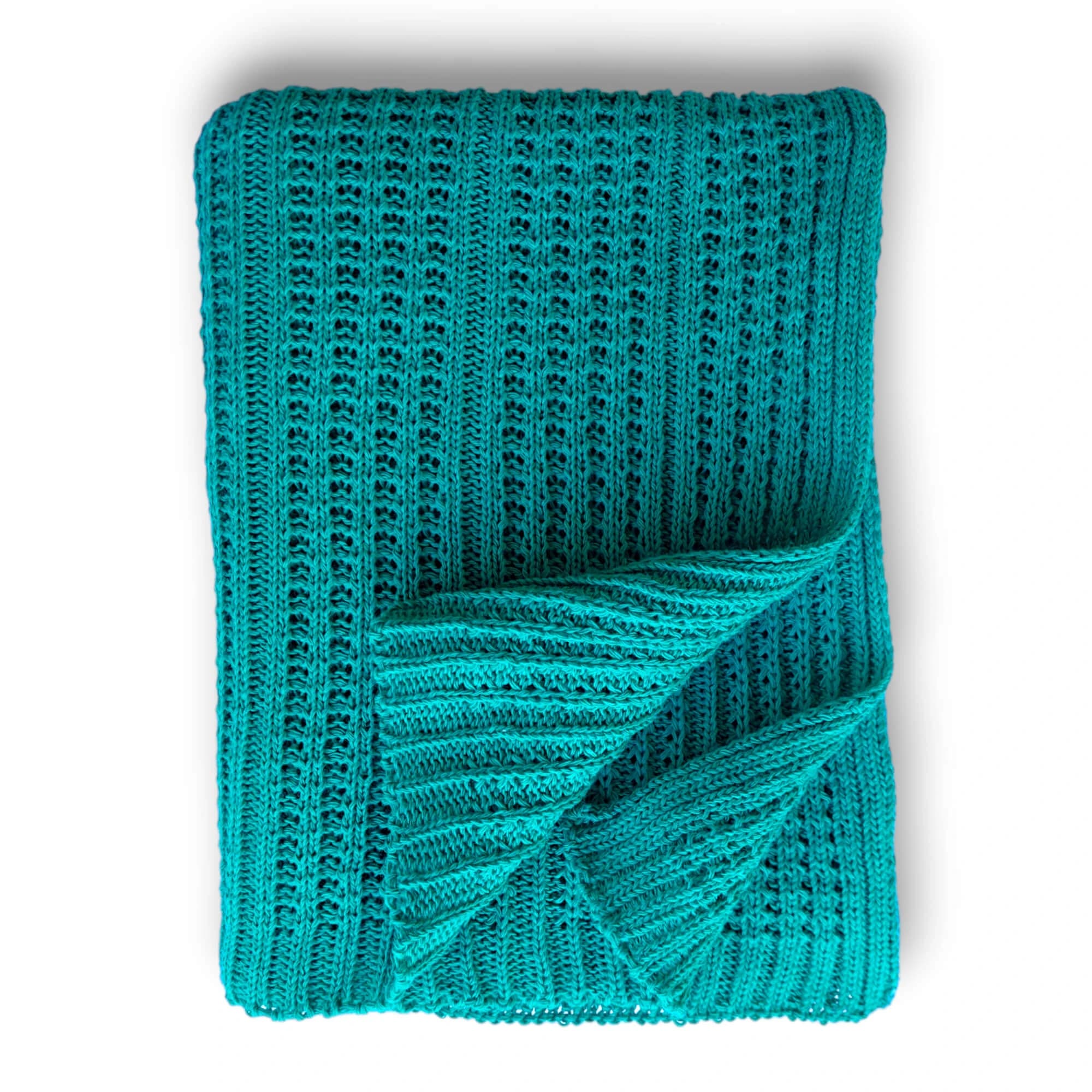 Strickdecke, 80 x 100 cm, Breeze Ocean, Tuxi
