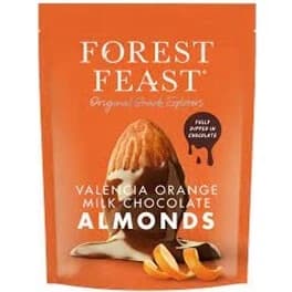 Mandeln in Milchschokolade mit Orangengeschmack, 120 g, Forest Feast