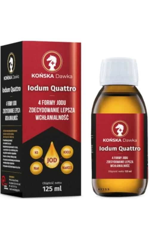 Jodum Quattro - 4 Formen von Jod 125 ml Pferd Dosis