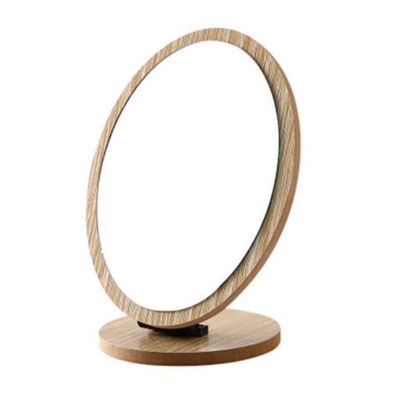 Ecarla Stand-Kosmetikspiegel aus Holz