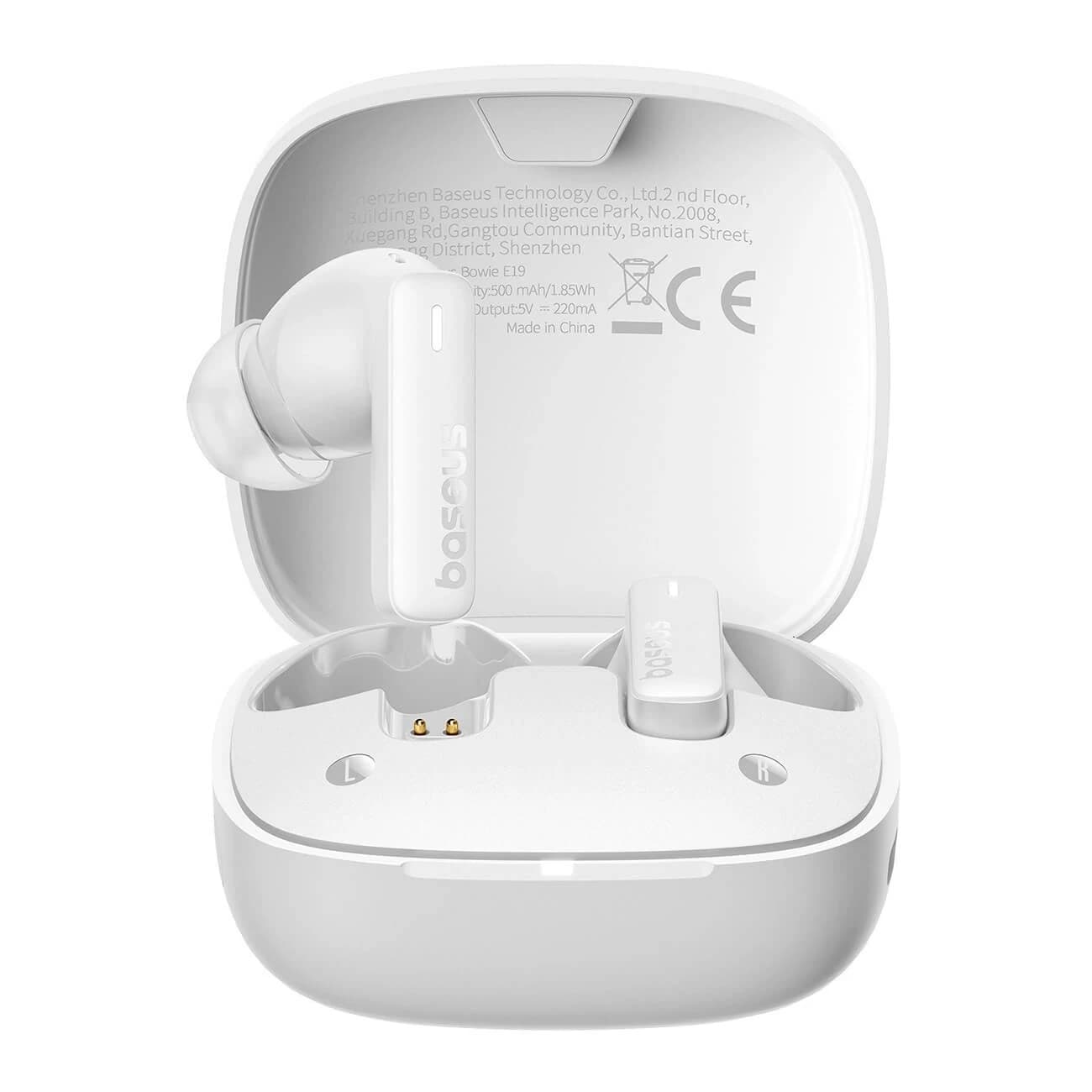 Baseus Bowie E19 TWS drahtloser In-Ear-Kopfhörer - weiß