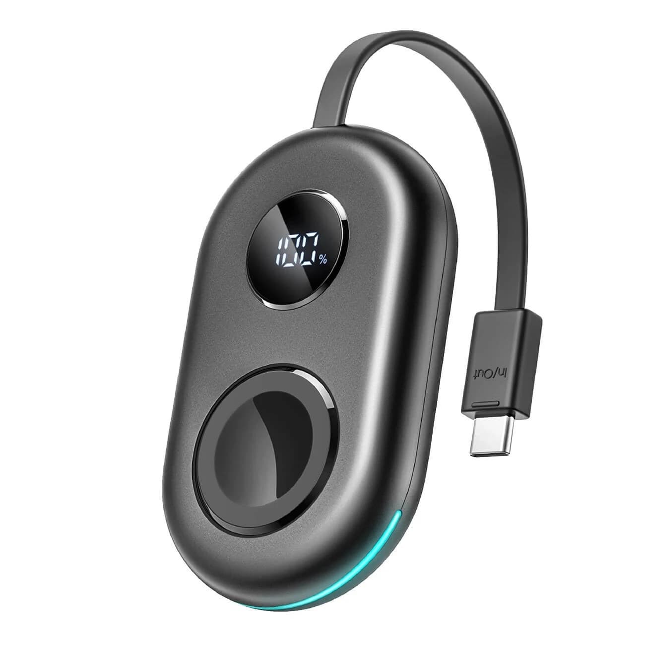 Joyroom JR-W09 induktives 3W Ladegerät mit USB-C Kabel für Apple Watch - schwarz