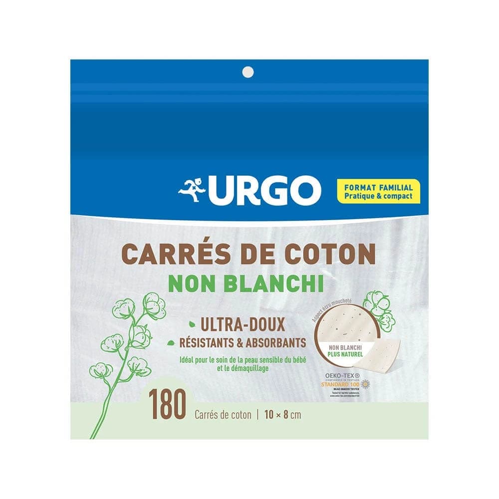 Urgo Baumwolle Quadrat 10x8cm x180