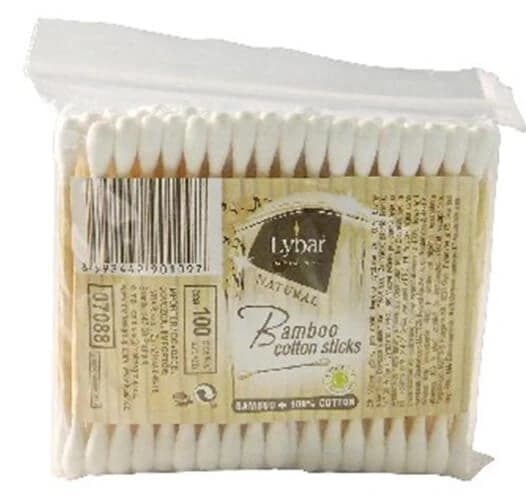 Lybar, Bambusstäbchen im Beutel, 100 Stück