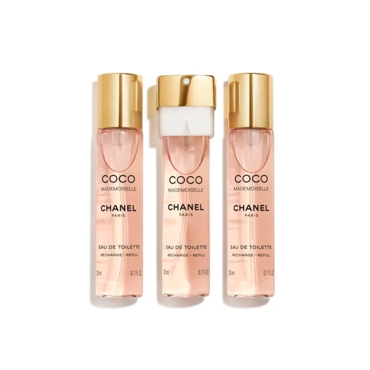 Chanel Coco Mademoiselle Eau de Toilette, 20ml mit austauschbaren Nachfüllpackungen, 2x20ml