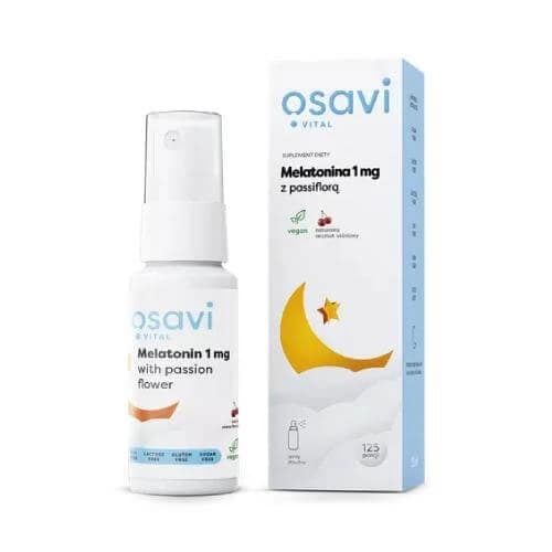 OSAVI Vital Melatonin mit Passiflora Mundspray 1mg - Kirsche, 25ml
