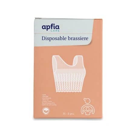 Einweg-Bustier-BH, Größe M, 3 Stück, Apfia Care