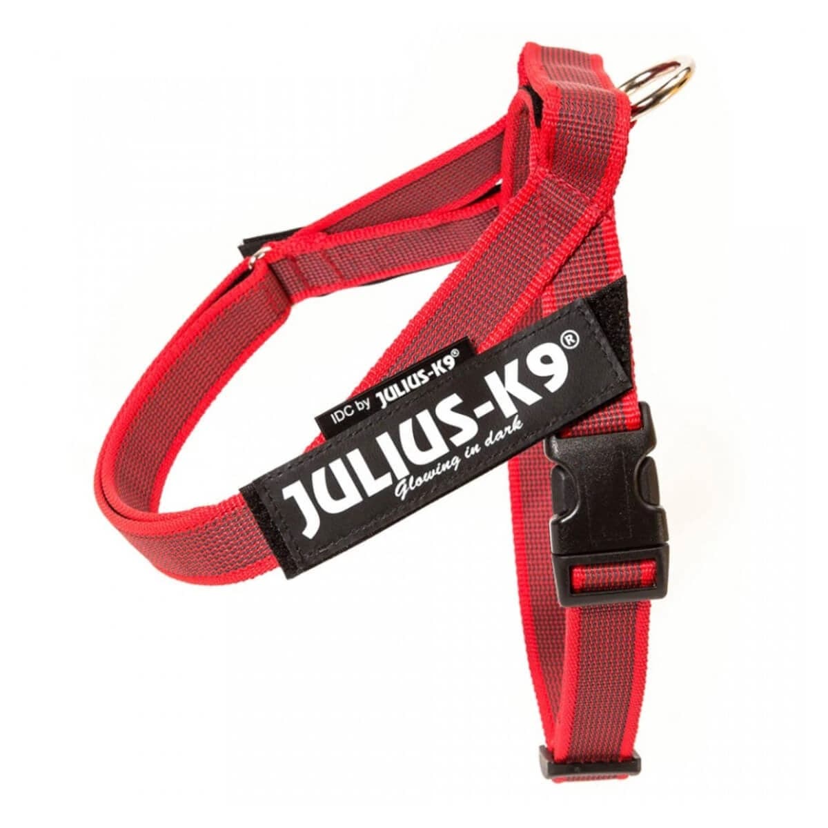 JULIUS-K9 IDC Color & Gray IDC, Geschirr Hundeleine, XS, 4-7kg, rot