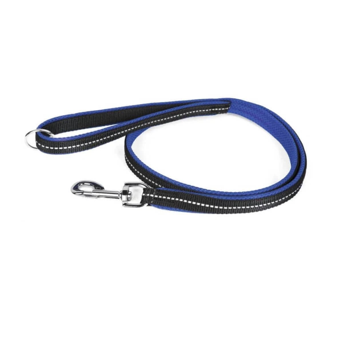 JULIUS-K9 Powair, Hundeleine mit großem Karabinerhaken, 1,2m, blau