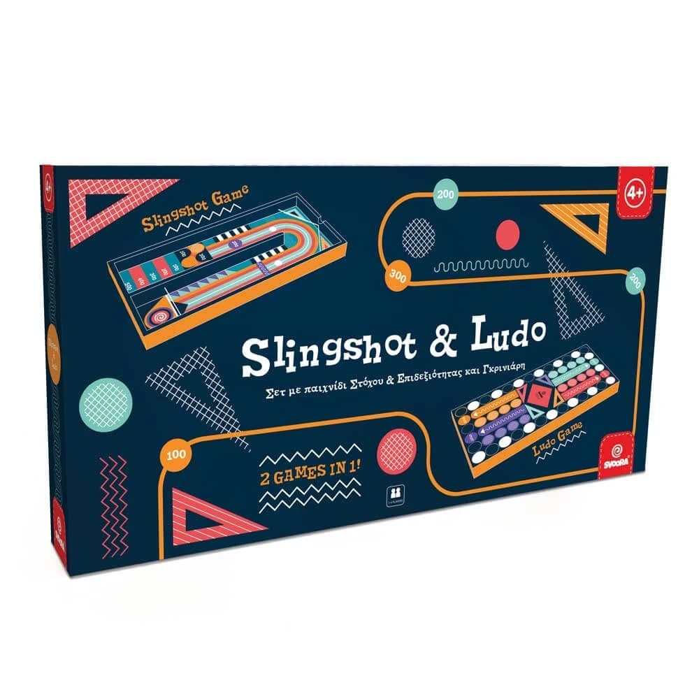 Brettspiel aus Holz 2 in 1 Flipper und Ludo, Svoora