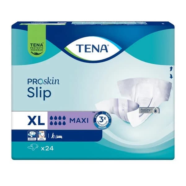 TENA Slip ProSkin Maxi, Windeln, Größe XL, 24 Stück