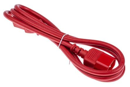 RS PRO Netzkabel, A Gerade, B Gerade, 1.5 m Rot Polyvinylchlorid, 250V