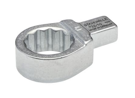 STAHLWILLE, 9 x 12 mm Rund Schraubenschlüsselkopf, Chrom, 19 mm