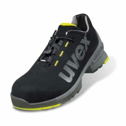 uvex 1 Unisex Sicherheitstrainer Gelb, Grau, Schwarz, Videosignal, Größe 45 / UK 10.5