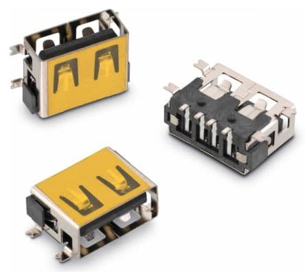 Wurth Elektronik, Gerade WR-COM USB-Steckverbinder Buchse USB Typ A 1, Oberfläche USB 2.0