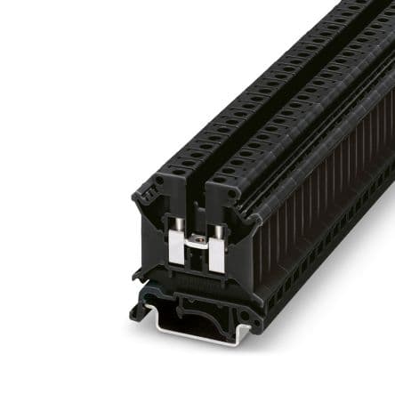 Phoenix Contact UK 5 N BK Anschlussklemmenblock für Durchkontaktierung 1 Schwarz, 4mm², 800V Schraubbefestigung