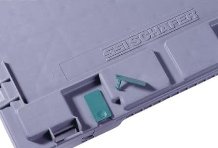 HellermannTyton CCBOX3 Verbinderdichtung Steckmontage, Stecker, Polyoxymethylen (POM) Sicherheitssiegel, T. 24 mm