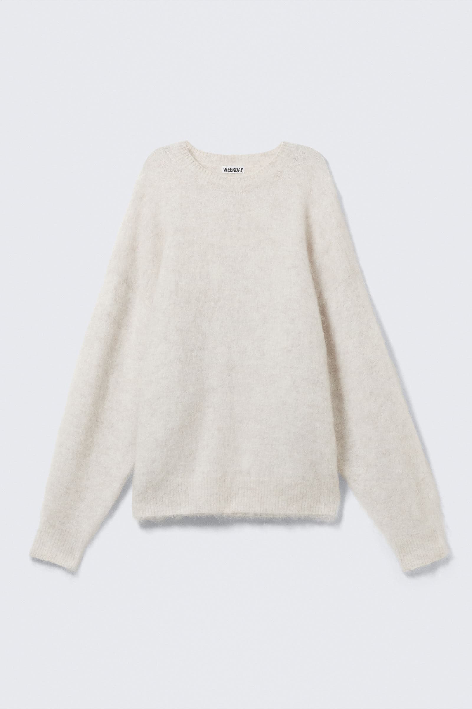 Gestrickter Oversize-Pullover aus Mohair-Mix