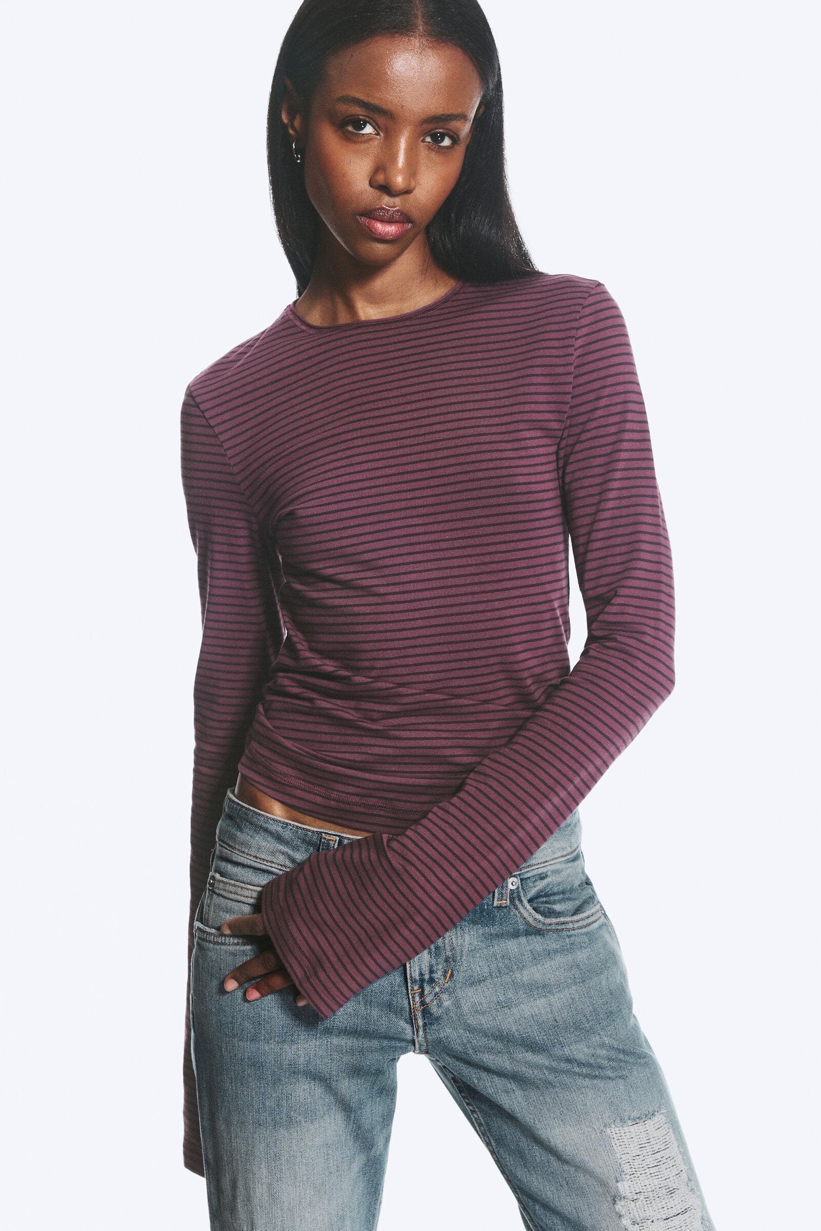 Longsleeve aus Baumwolle