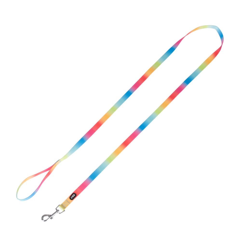 TIAKI Hundeleine Rainbow - Größe L: 200 cm lang, 25 mm breit
