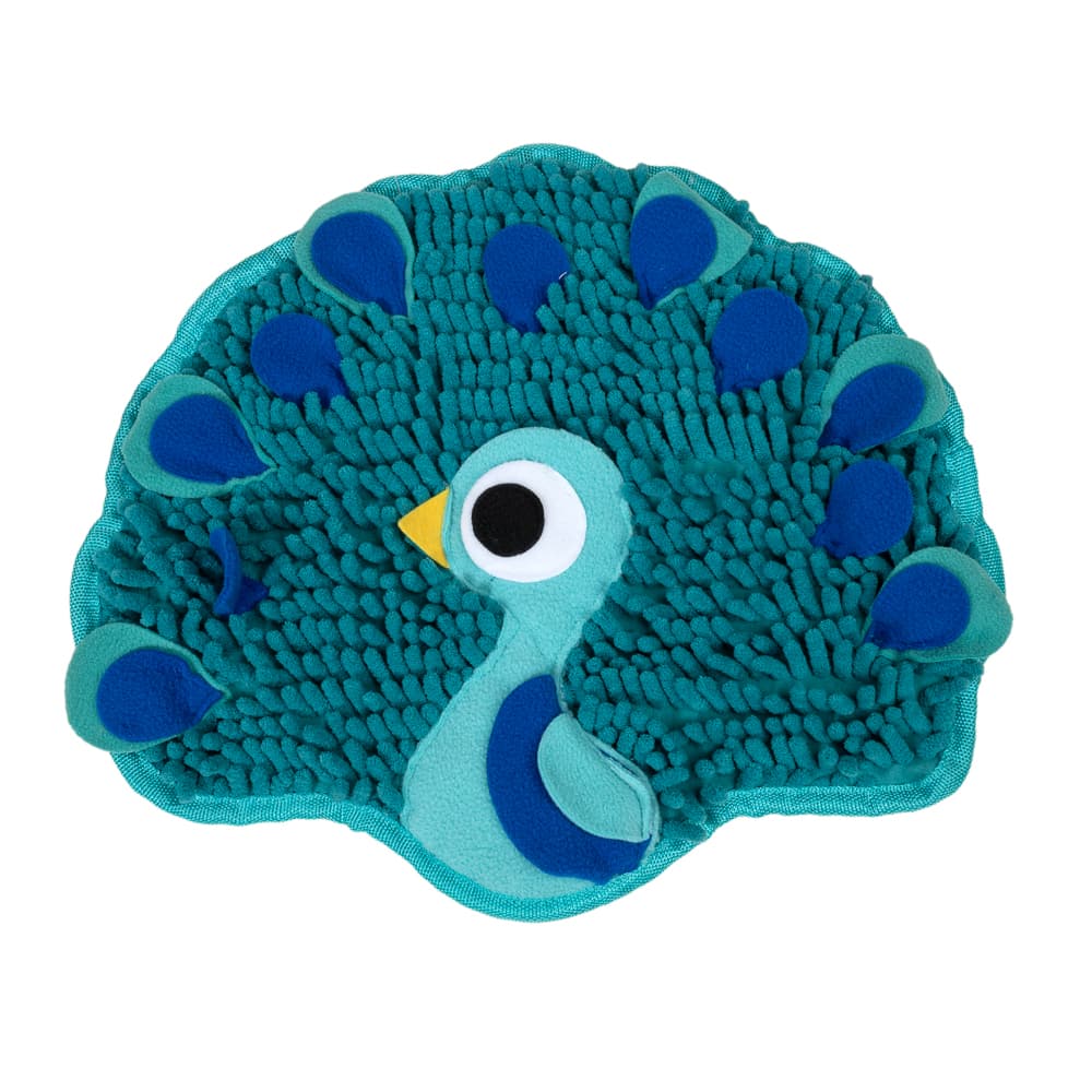 TIAKI Schnüffelmatte Pfau - L 36 x B 31 x H 1 cm