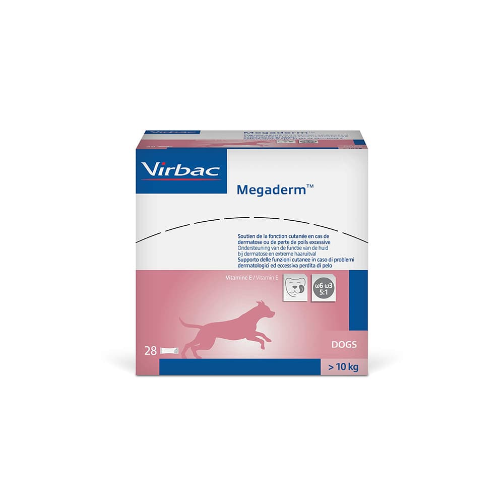 Virbac Megaderm - 28 x 8 ml, für Hunde mit einem Gewicht von über 10 kg
