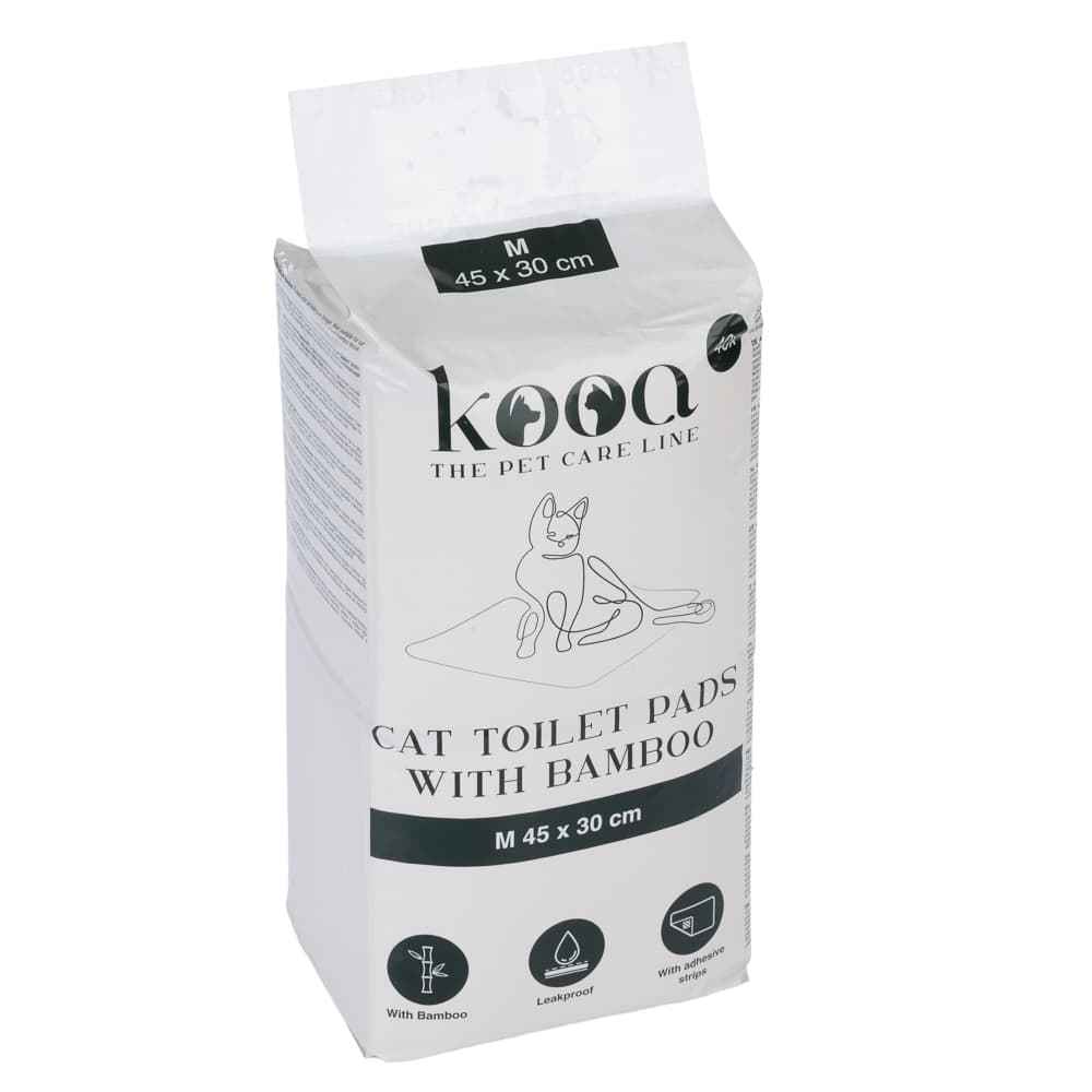 kooa Haubentoilette mit Öko-Kunststoff - Passendes Zubehör: 40x kooa Trainingsunterlage mit Bambus, L 45 x B 30 cm