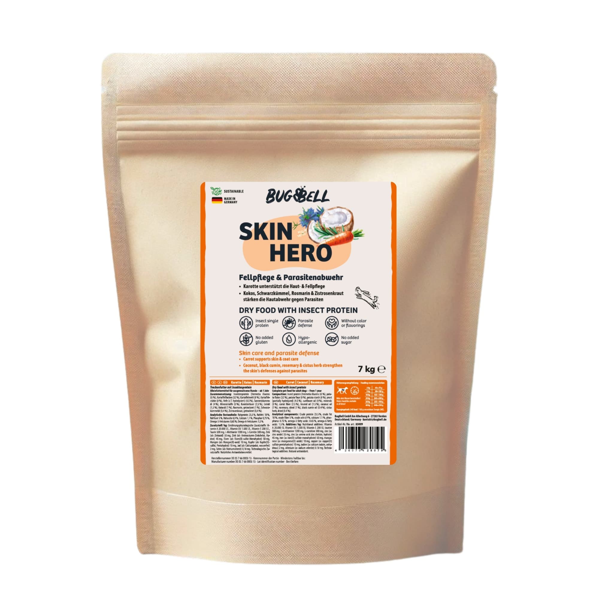 BugBell Skin Hero - Sparpaket: 4 x 7 kg