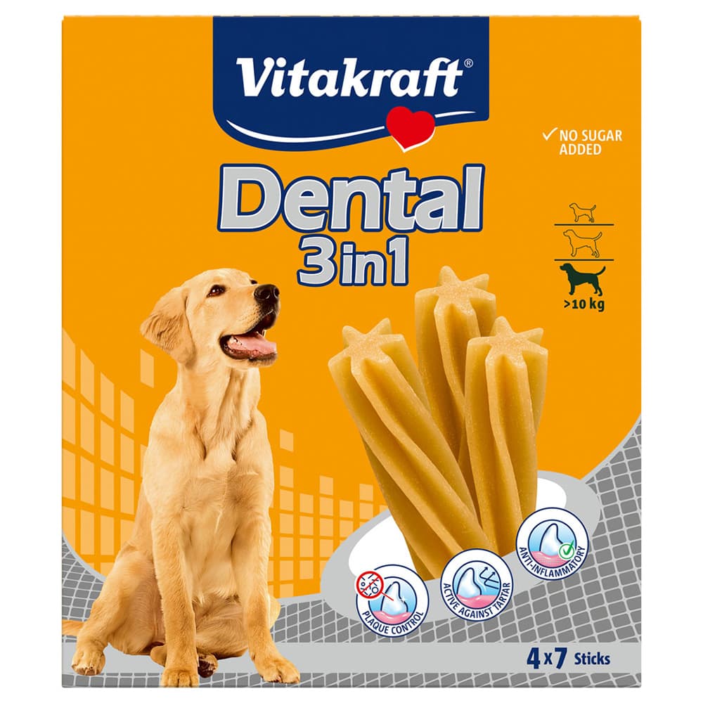 Vitakraft Dental 3in1 medium Multipack - 3 x (4 x 180 g)