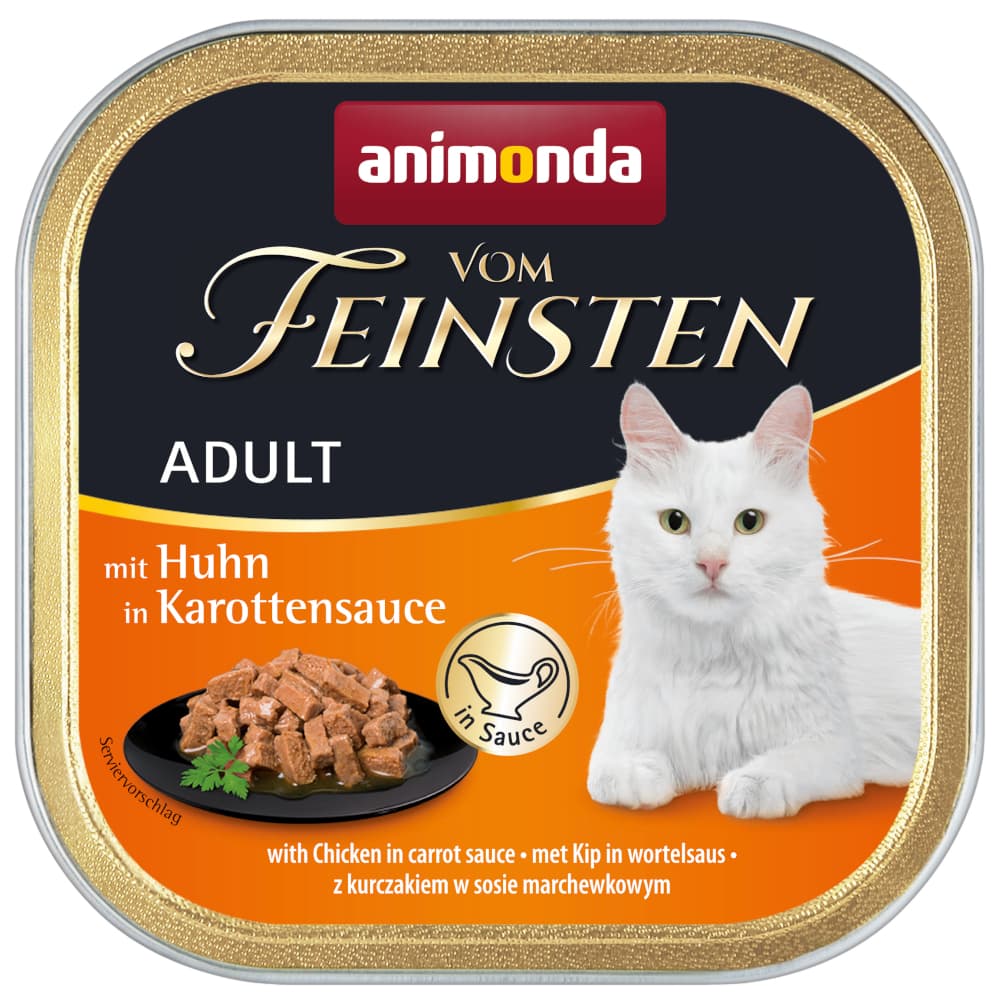 Megapack animonda vom Feinsten Adult NoGrain in Sauce 72 x 100 g - Huhn in Karottensauce
