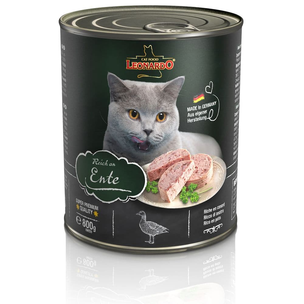 Sparpaket Leonardo All Meat 24 x 800 g - Reich an Ente