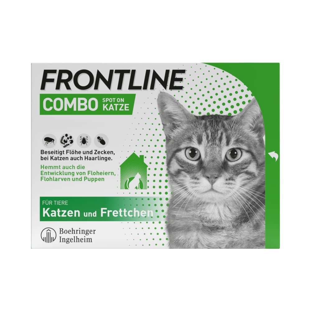 Frontline® Combo Spot-On Katze - 3 Pipetten x 0,5 ml