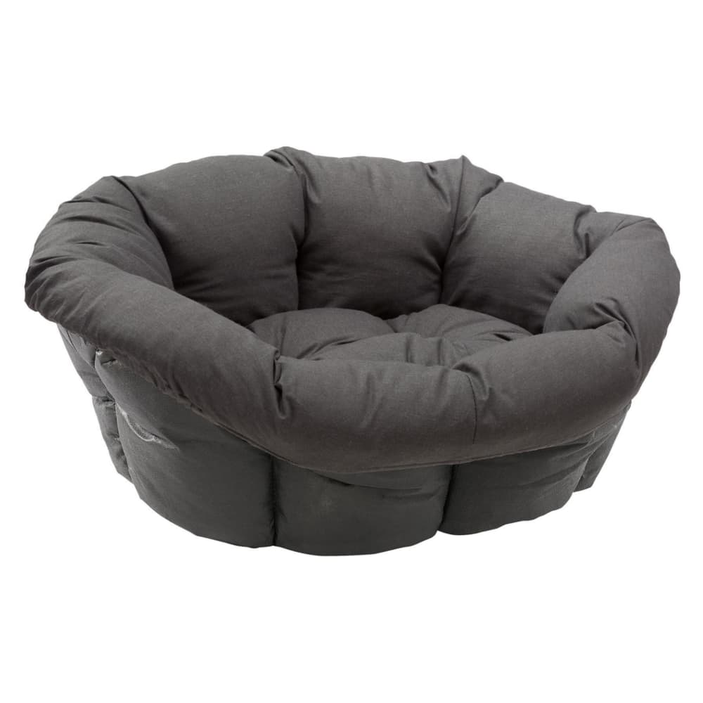 Überzug Sofà anthrazit für Ferplast Korb Siesta Deluxe (ohne Korb) - Größe 4: L 64 x B 48 x H 25 cm