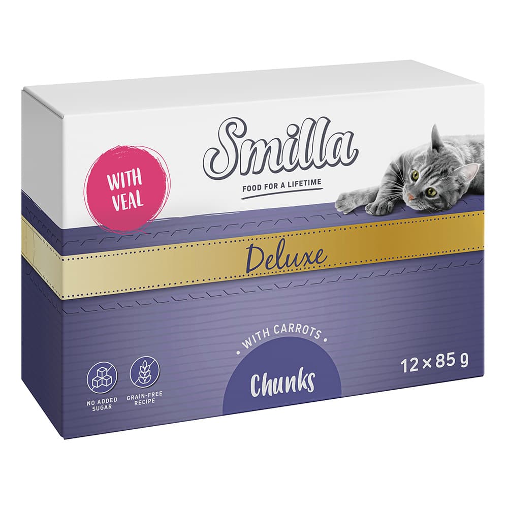 Smilla Deluxe Häppchen 24 x 85 g - mit Kalb & Karotten