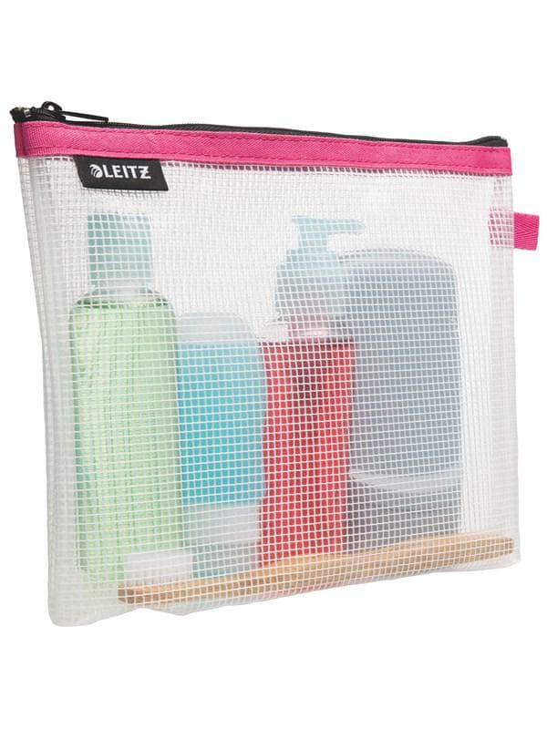 Leitz WOW Traveller Zip-Beutel wasserabweisend Kosmetik Pink