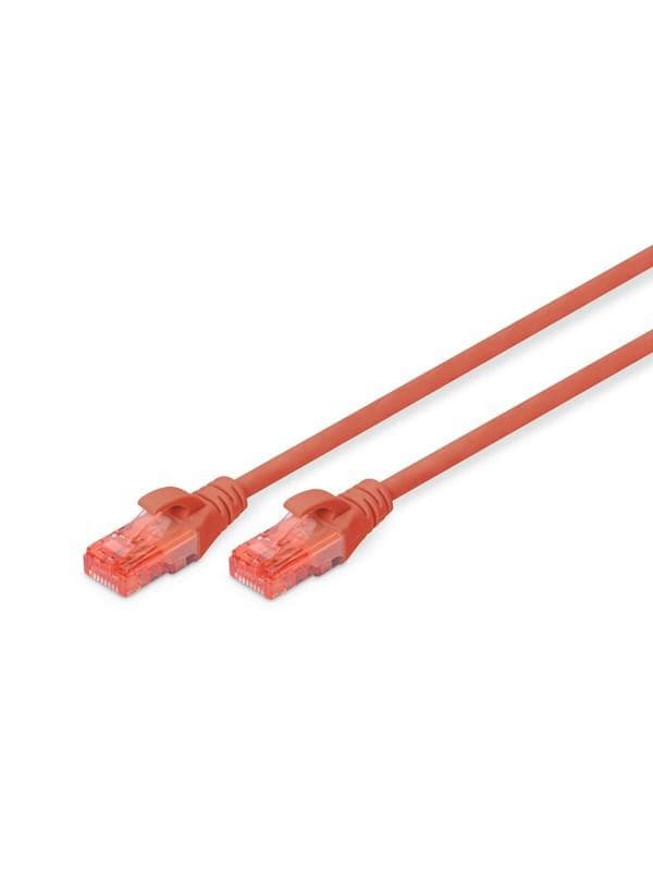 DIGITUS CAT 6 U-UTP Patch Cord - 5m - Rot - 5m