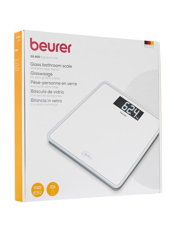 Beurer Badezimmerwaage - GS 400 Bathroom Scale Glass ( White )
