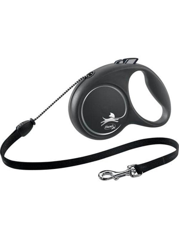 Flexi Black Design M leash 5 m 20 kg black