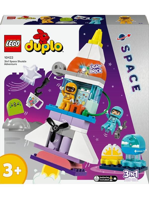 LEGO DUPLO 10422 3-in-1-Spaceshuttle für viele Abenteuer
