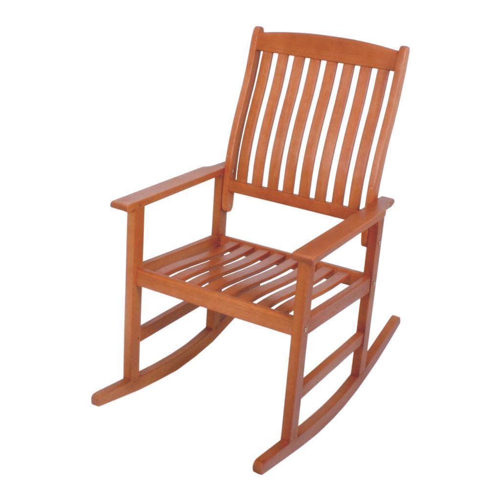 Gardenson , Braun , Holz , Eukalyptusholz , Hartholz , 62x102x93.5 cm , für den Außenbereich geeignet, wetterfest, ergonomische Rückenlehne,