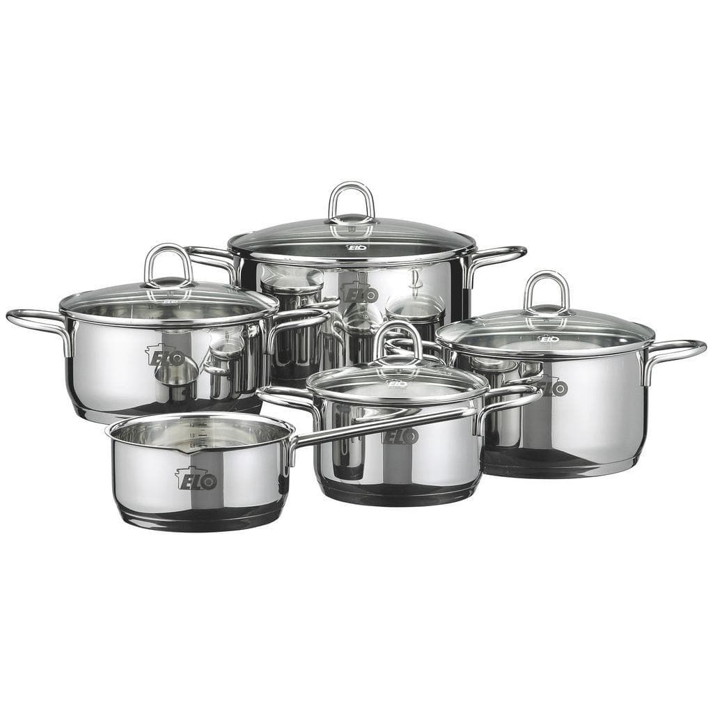 ELO , Silberfarben , Metall , 16 cm,20 cm,16 cm , 1,6 l,3 l,7 l,2,5 l,1,2 l , zylindrisch , 52x28.5x29.5 cm , Messskala, rostfrei, breiter