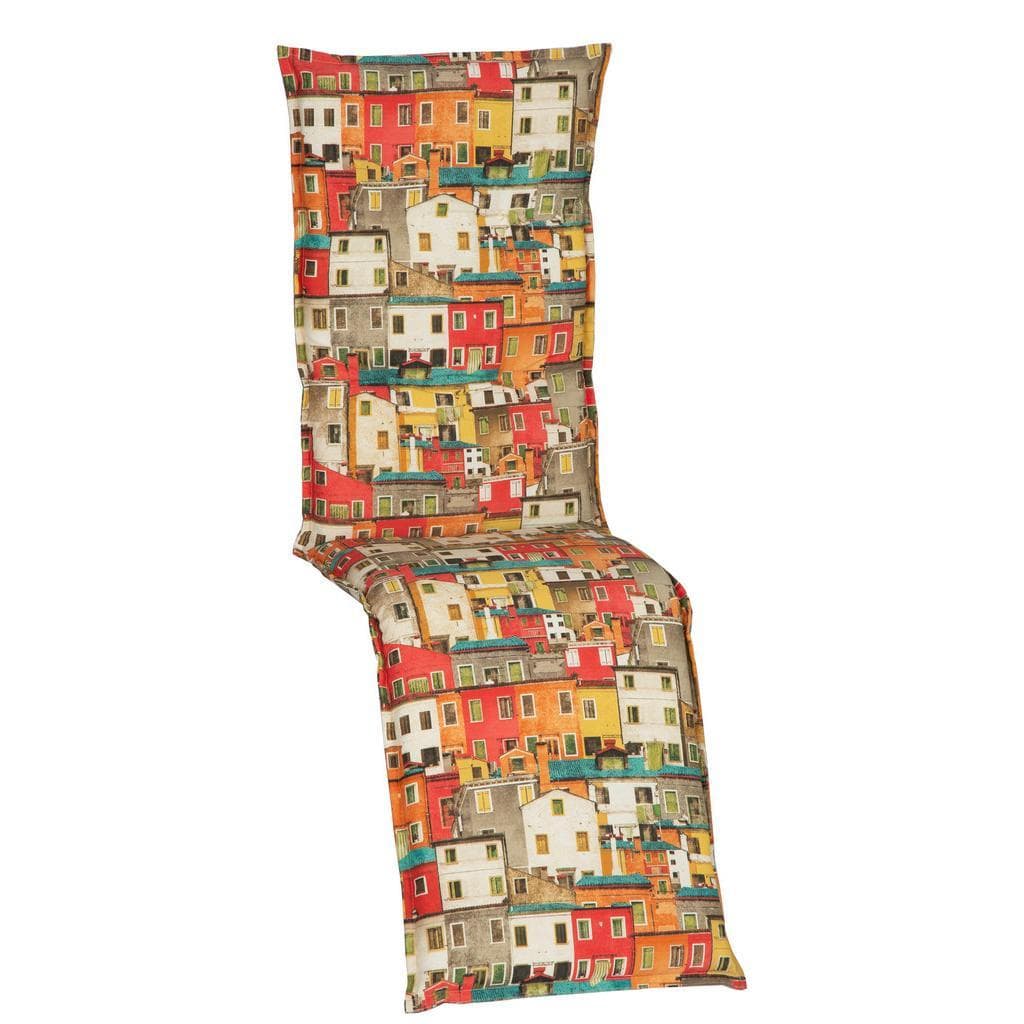 Gardenson , Orange, Rot , Textil , Häuschen , Füllung: Schaumstoff, Fleece,Schaumstoff, Fleece , rechteckig , 46x8x170 cm , formstabil, für den