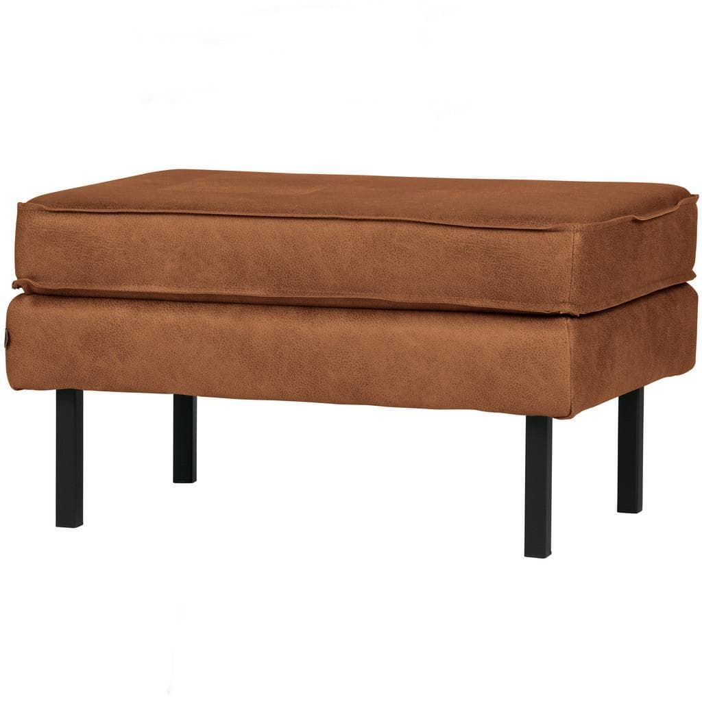 Livetastic , Cognac , Textil, Leder , Lederlook , Rindleder , rechteckig , 84x45x54 cm , Made in EU , Wohnzimmer, Hocker