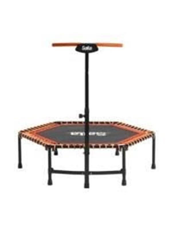 Orange Fitness-Trampolin mit Griff, orange