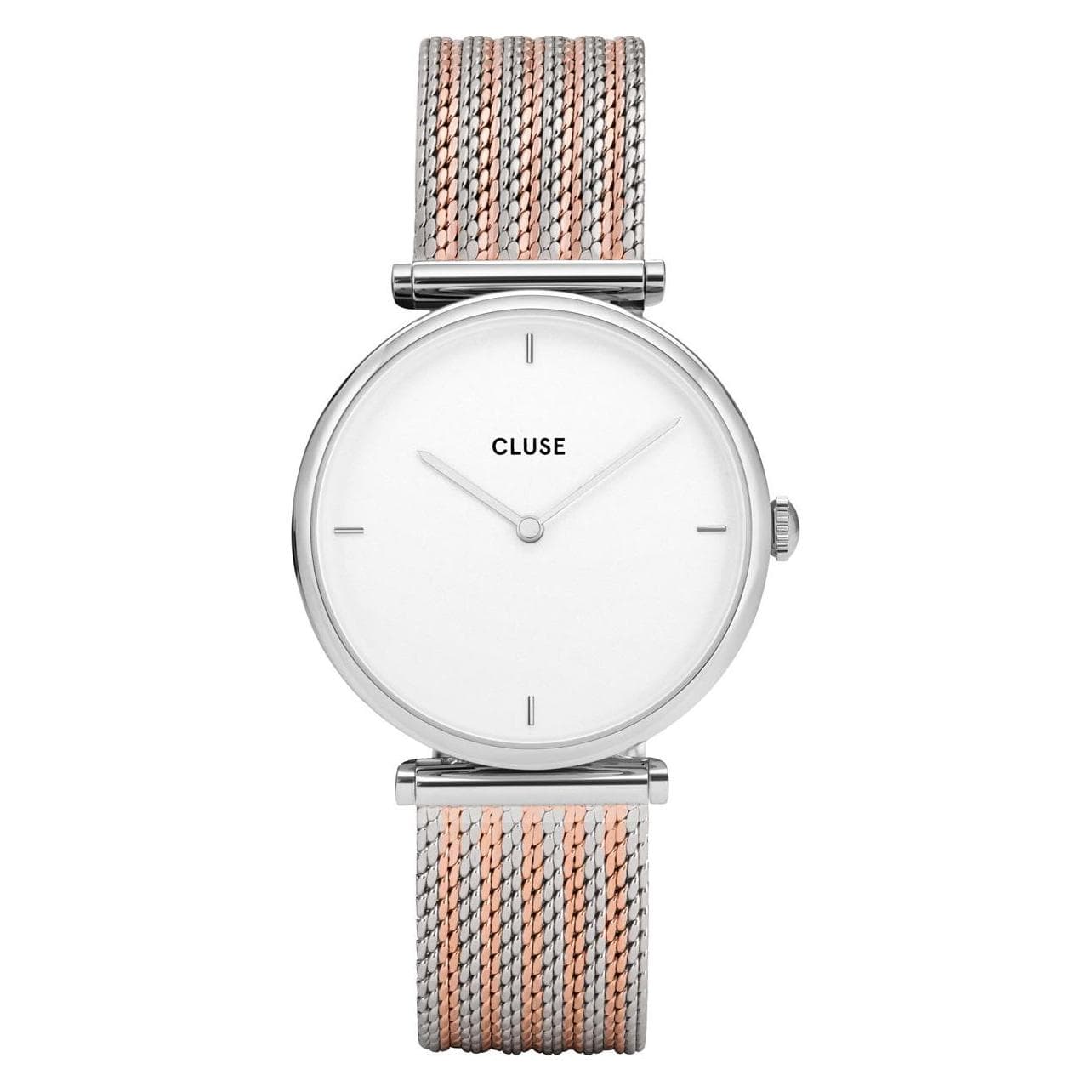 Cluse, Armbanduhr, Triomphe Mesh Silver, Silber, (Analoguhr, 33 mm)