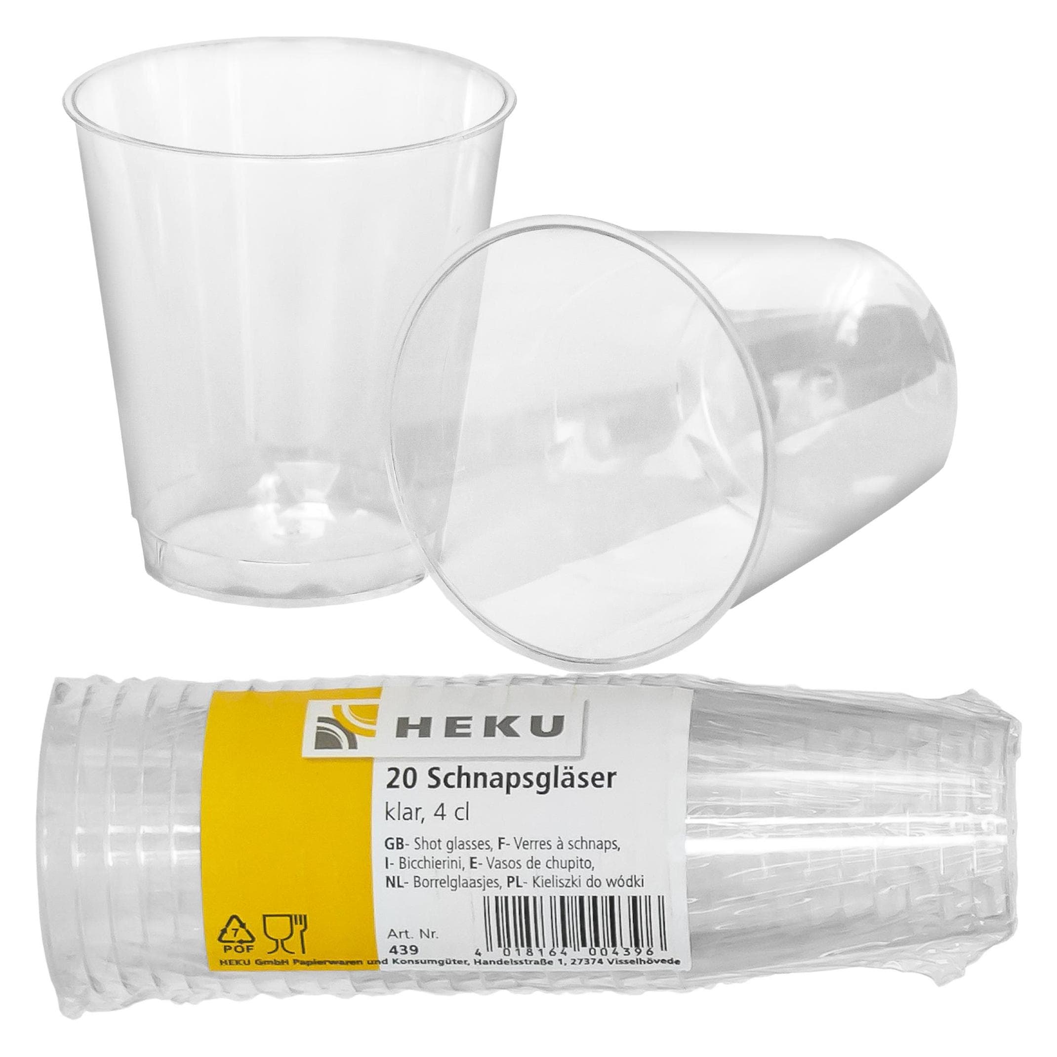 Heku, Einweggeschirr, Schnapsgläser (20x)