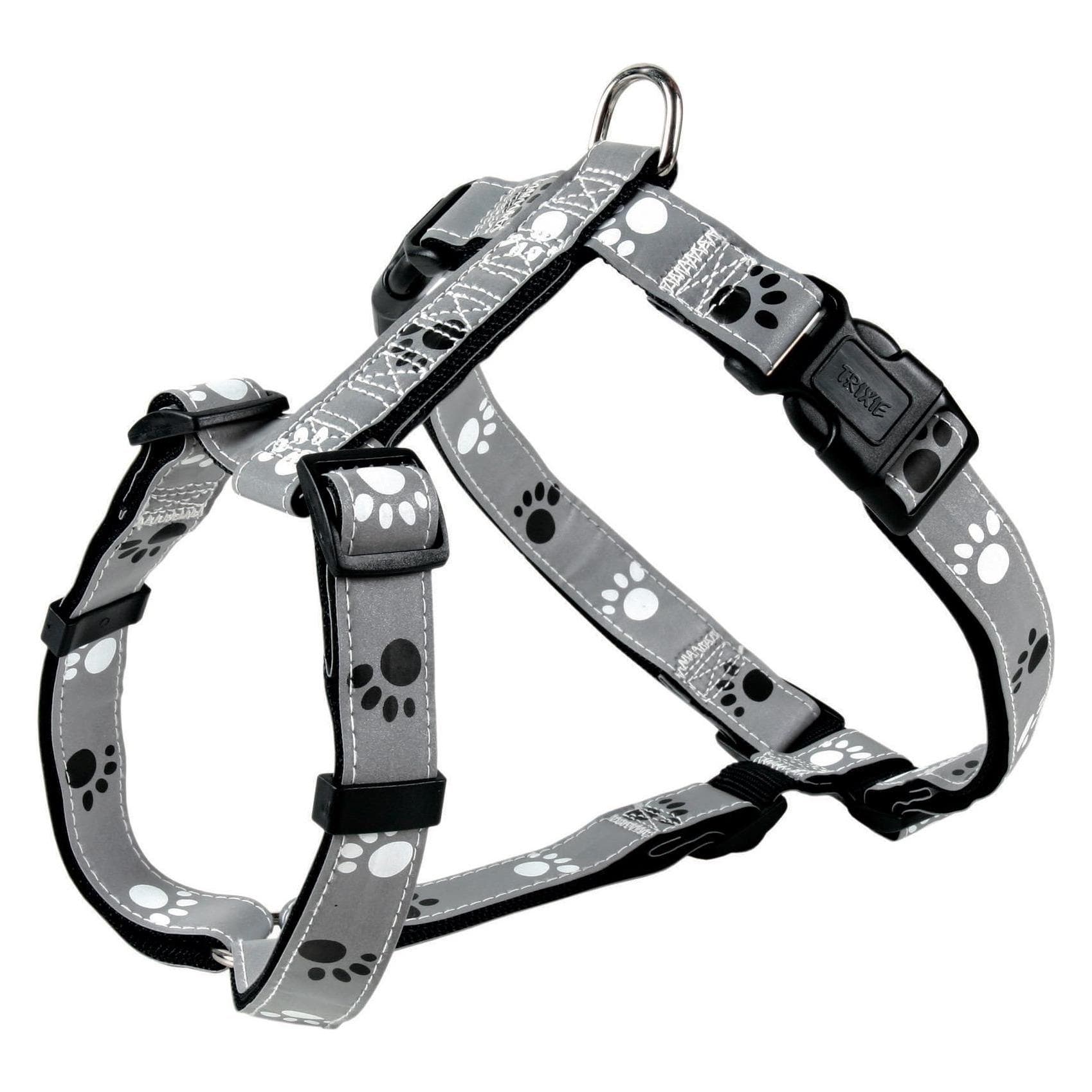 Trixie Geschirr Silver Reflect (M, S, Hund, Allgemein), Halsband + Leine