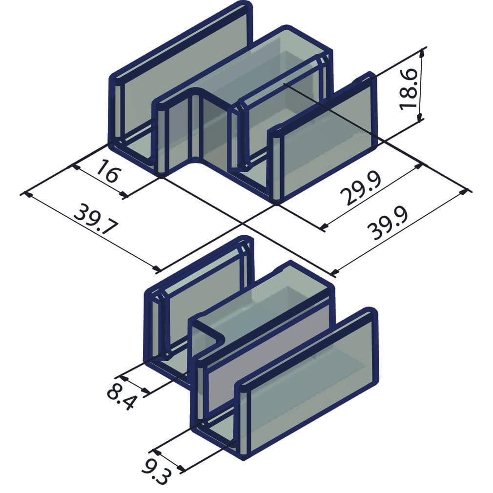 Vitris, Zubehör Türbeschlag, Bodenführung Aquant 40
